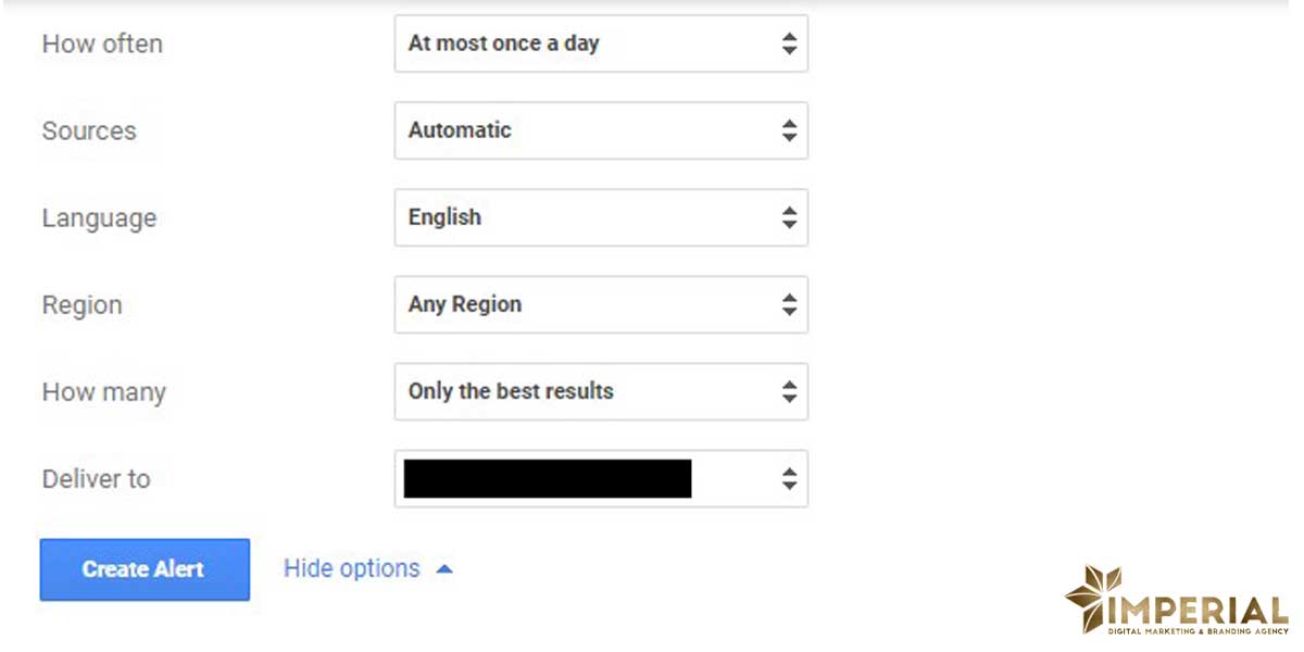 GoogleAlerts برای لینک سازی