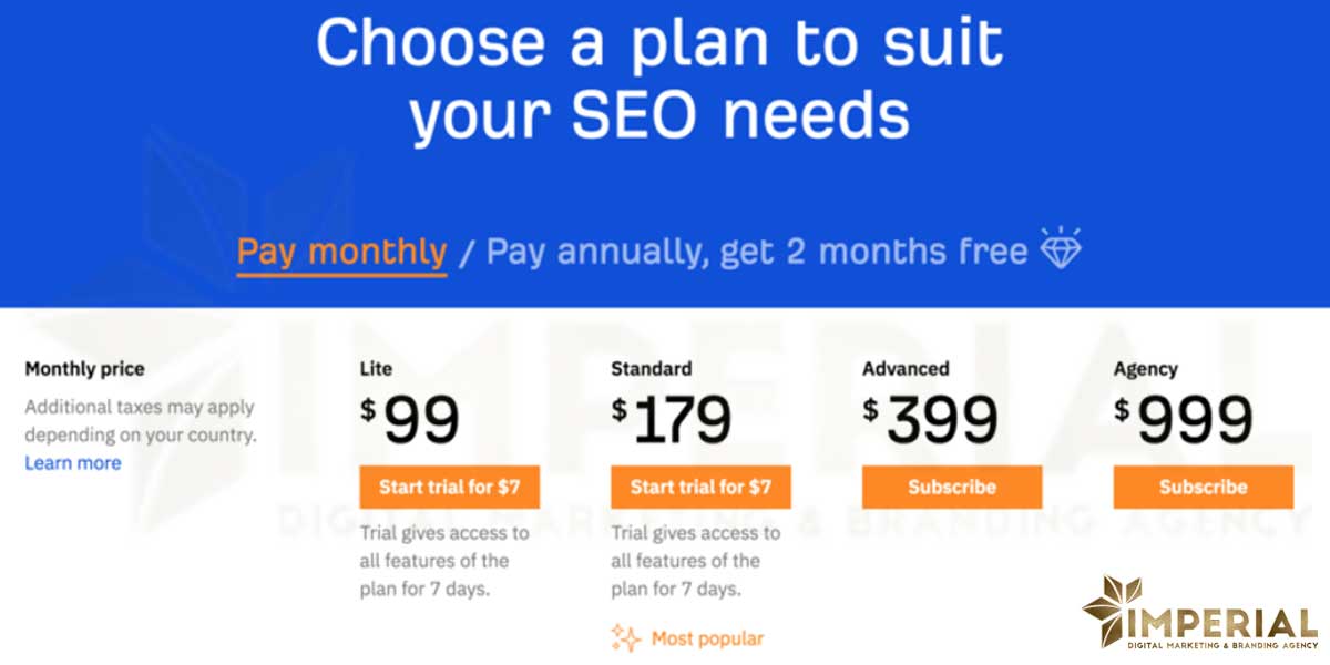 برنامه و قیمت ابزار سئو  