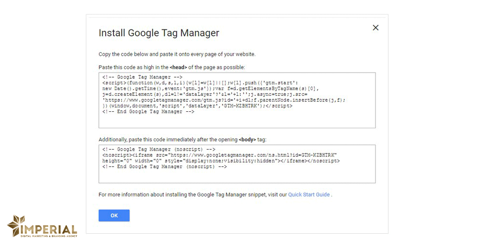 گوگل تگ منیجر | امپریال برند گوگل تگ منیجر